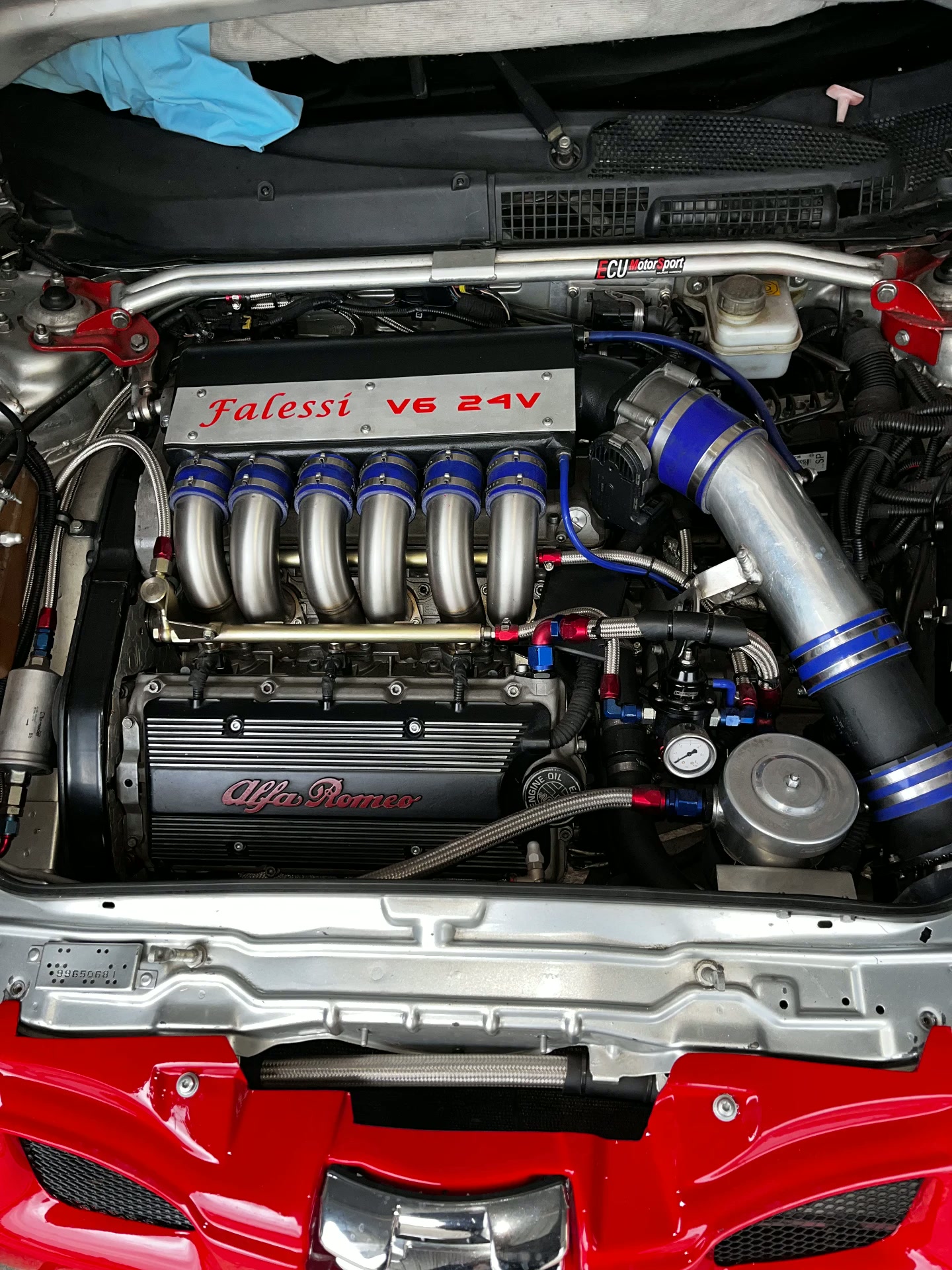 Il motore Busso V6 24V della 147 GTA, preparato Falessi